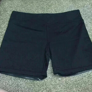 LAB MFG black workout shorts